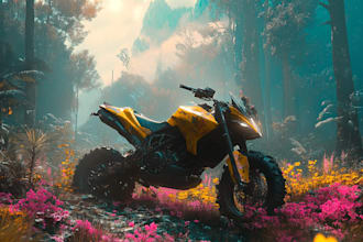 make your landscape or outdoor environment, 3d modeling