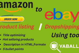 do amazon to ebay dropshipping listing