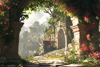 do amazing environment concept art and fantasy landscape