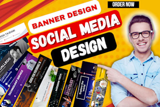 design an amazing, attractive social media , yt, fb and linkedin banner
