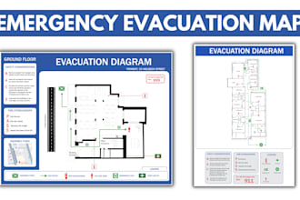 design a custom fire emergency evacuation plan for your floor plan