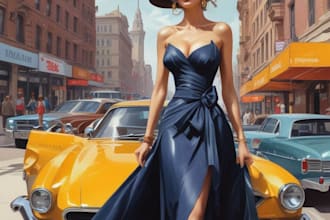 create custom fashion illustrations and croquis for you