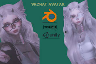 create custom vrchat avatar, vrchat, 3d furry avatar, 3d model, anime, vrc, nsfw