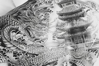 create unique custom tattoo any tattoo design, tattoo artist
