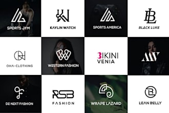 design luxury fashion clothing brand, apparel, boutique and streetwear line logo