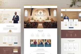 build modern charity, community, christian, church ministry, non profit website