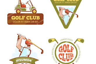 do unique golf, retailing ,night club logo design