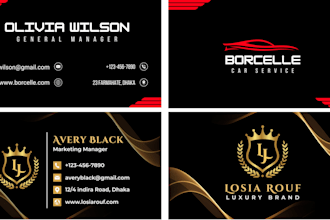 do luxury modern professional business card design
