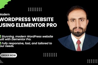 create a modern wordpress website
