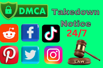 report to delete copyright illegal telegram,google,fb,tiktok,yt,ig under dmca