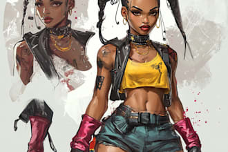draw you into superhero comic or cartoon character