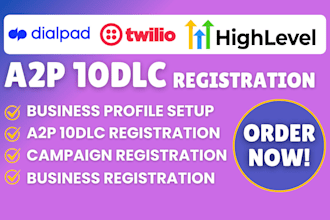 handle a2p 10dlc registration for dialpad, grasshopper, and tcr compliance