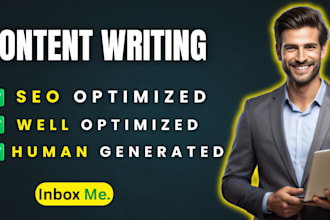 write SEO optimized and free plagiarism articles