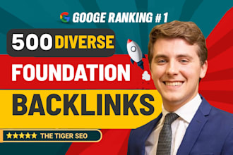 build 500 rank testified foundation backlinks and indexing on google