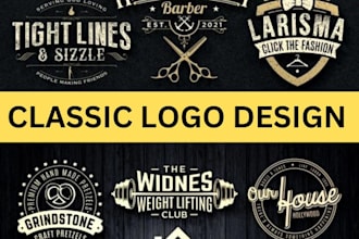 do vintage , retro , classic , hipster badge , outdoor or business logo design