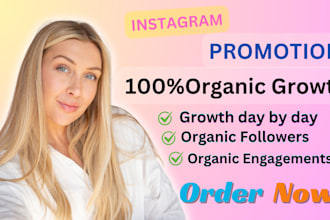 instagram promotion and fast organic growth for real audience
