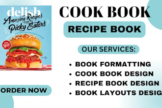 do quality recipes book or cookbooks design with formatting