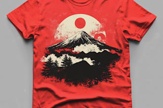 draw awesome japanese or anime streetwear style for t shirt