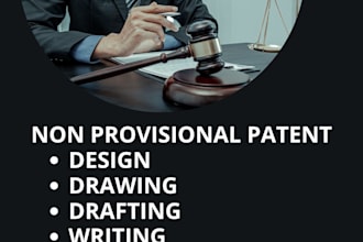 write a non provisional utility patent with drawings that is uspto filing ready