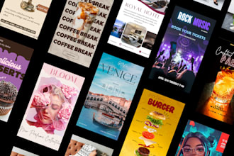 design socialmedia posts stories banners flyers and blogs designs