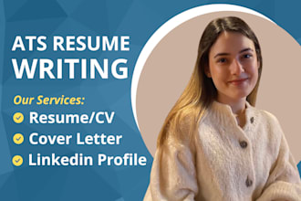 provide professional resume writing, cover letter, linkedin profile services