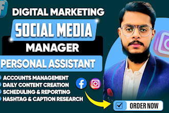 be your social media marketing manager and content creator