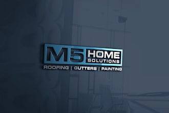 do roofing real estate company construction logo design