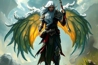 do character art, dnd, and game art