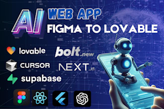 convert figma to lovable ai web app, react, next js, builder io saas vercel app