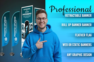 roll up, feather flag, and retractable banner design