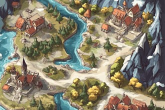 create vector maps, event maps, fantasy festival maps