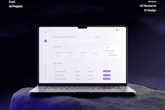 create modern UI UX for saas, websites, and mobile apps