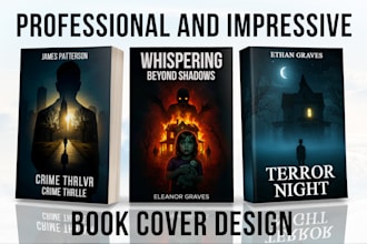 do professional book cover design, ebook, paperback, kdp, non fiction
