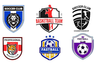 design baseball, basketball, football, hockey sports logo