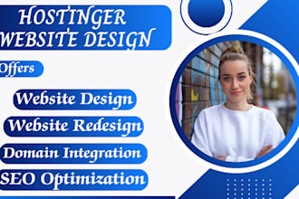 build hostinger website design, hostinger redesign, wordpress elementor design