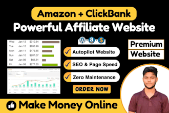 create amazon affiliate marketing website with clickbank affiliate