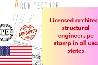 licensed architect, structural engineering, pe stamp in illinois, wyoming texas
