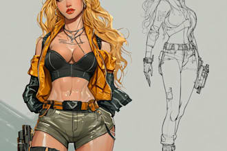 make you as a superhero comic marvel or dc character