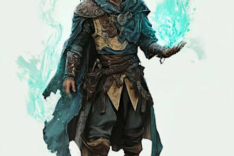 design a dnd character art