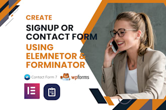 create sign up or popup form using elementor form or wpform