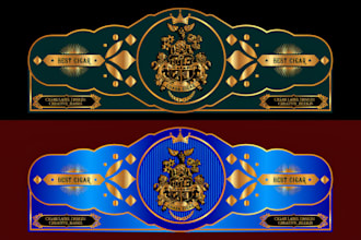do a premium cigar logo, cigar band, cigar label and cigar box design