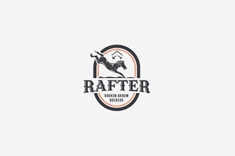 design bucking horse logo