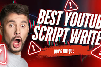 be your true crime, documentary video script writer