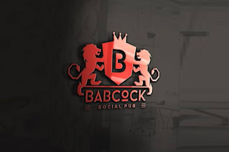 design classic modern pop culture pub logo