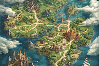 unique a custom vector map in illustrator, city map, site map, event map