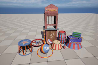 3d game asset and object for game engines