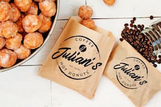 do a modern minimalist custom pet dog food brand logo design