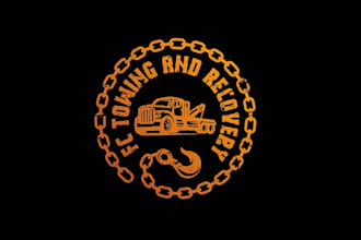 design classic towing company logo