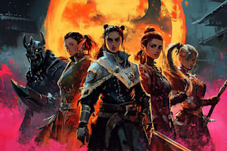 draw your dnd character, party, or oc