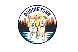 design cute classy dog logo